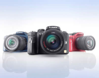 Panasonic Lumix DMC-G1 có ba lựa chọn về màu vỏ. Ảnh: Gizmodo.