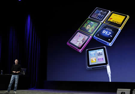 Dòng iPod Nano cũng được làm mới. Ảnh: Daylife.